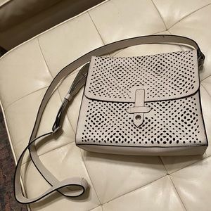 IIIBeCa white leather shoulder bag